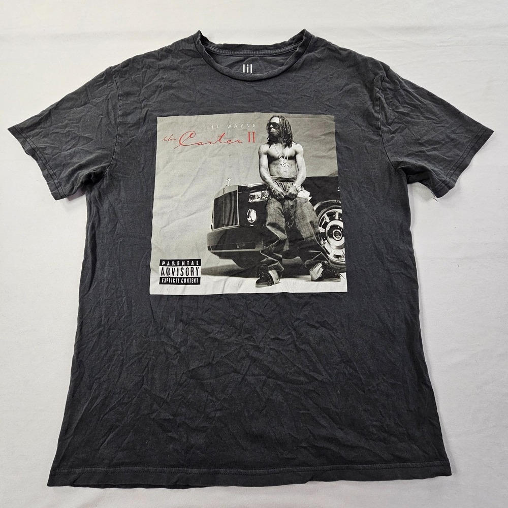 Lil Wayne The Carter II Black Short Sleeve Cotton T-Shirt Men's XL
